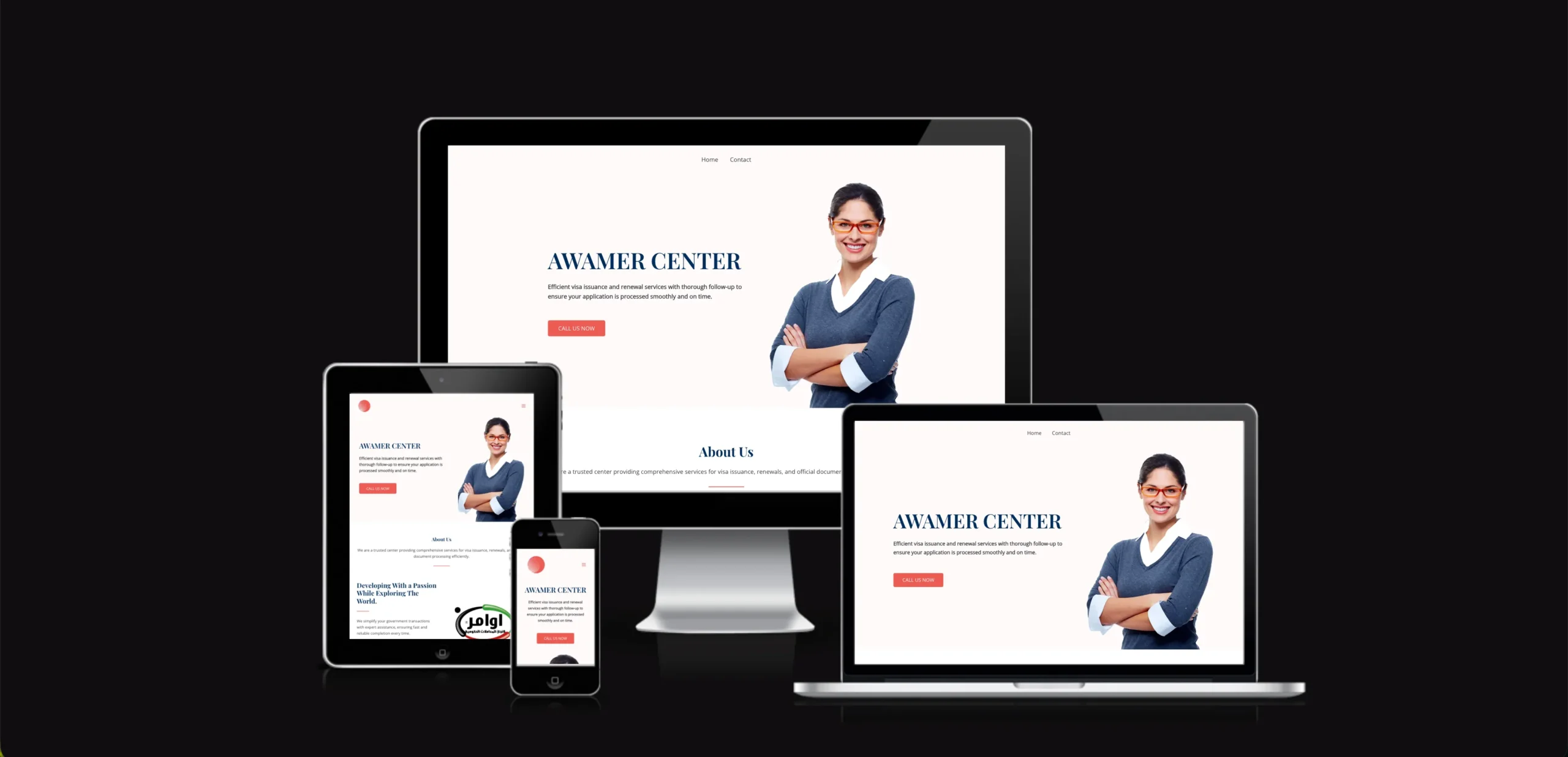 Awamer Center website by Ashraf Azim