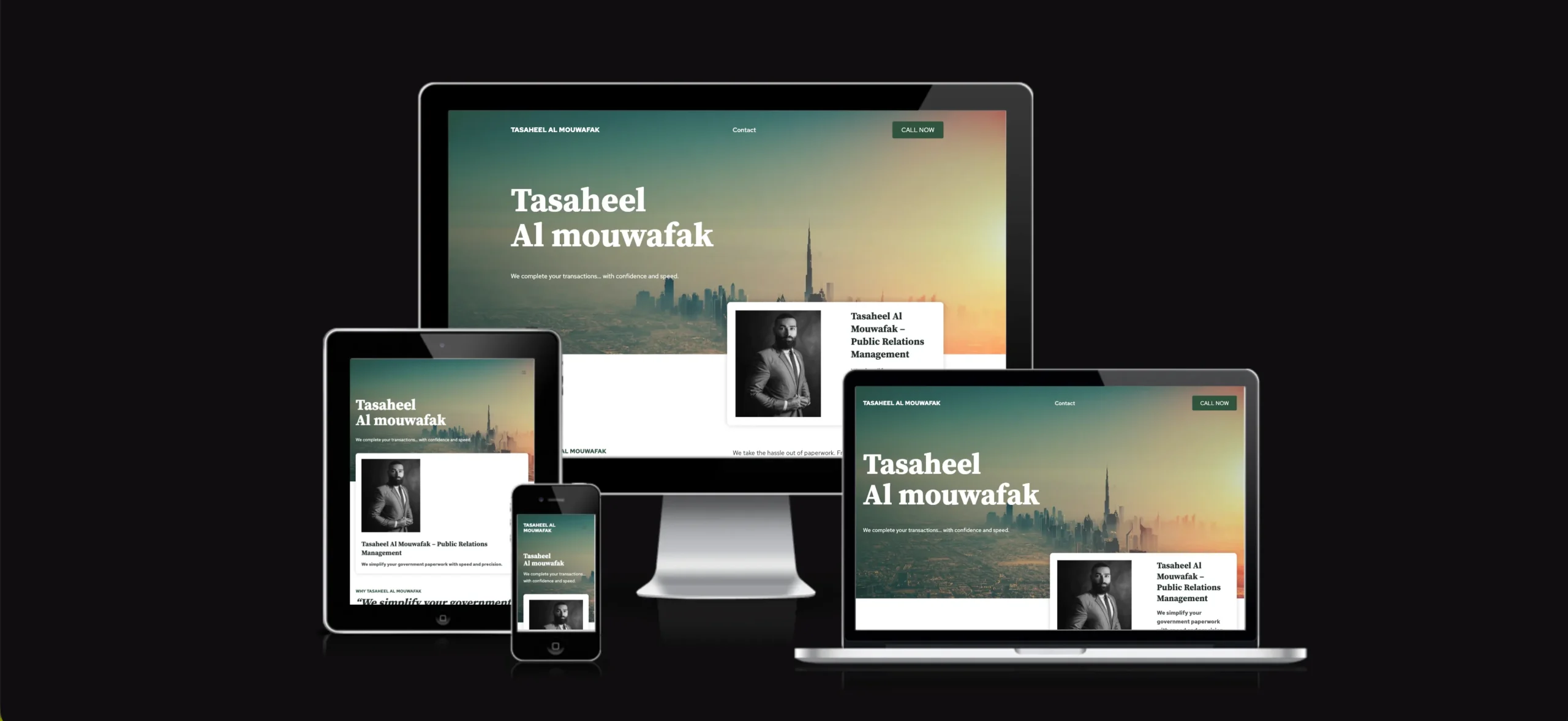 Tasahel Al Mouwafak website by Ashraf Azim