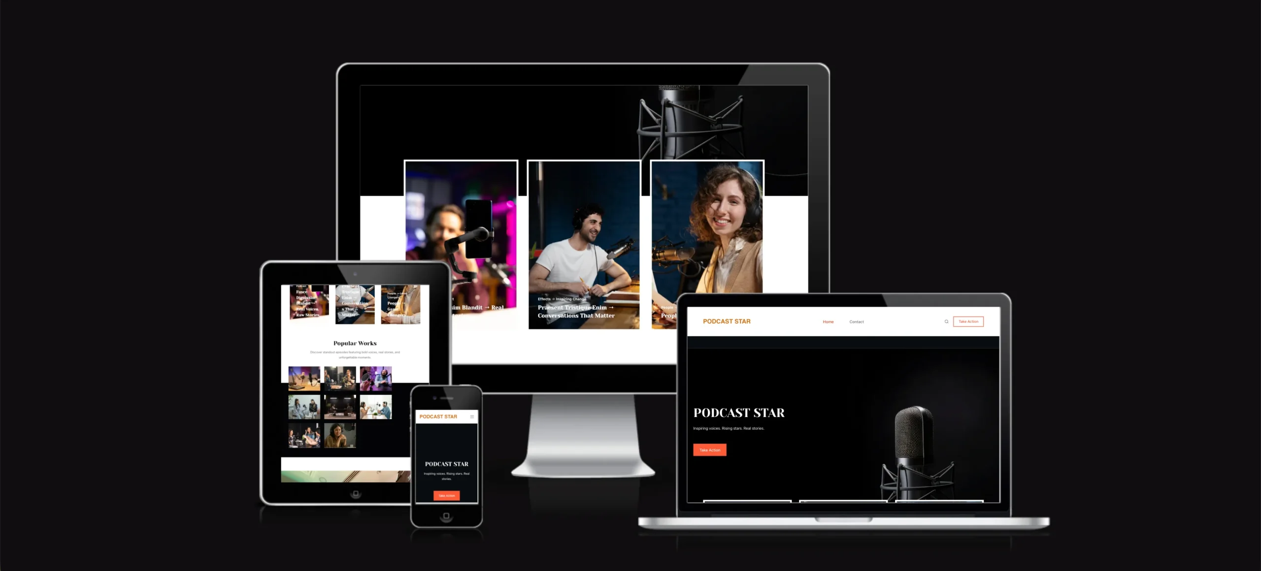 Podcast Star website by Ashraf Azim